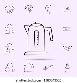 Kettle icon. Universal set of tea for website design and development, app development