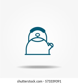 Kettle icon vector