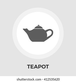 Kettle icon vector. Flat icon isolated on the white background. Editable EPS file. Vector illustration.