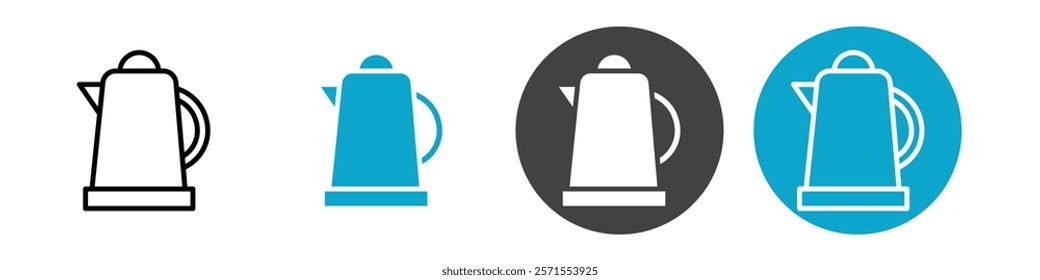 kettle icon Vector illustration in black