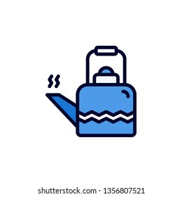 Kettle Icon Vector Illustration in Filled Style for Any Purpose