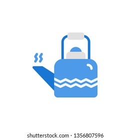 Kettle Icon Vector Illustration in Flat Style for Any Purpose