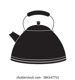 Kettle icon. Vector illustration isolated on white background