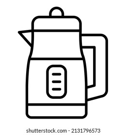 Kettle icon vector image. Can also be used for web apps, mobile apps and print media.