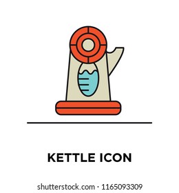 Kettle icon vector isolated on white background, Kettle transparent sign , technology symbols