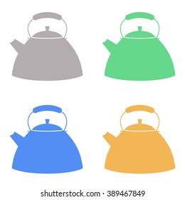 Kettle icon. Vector isolated on white background. Illustration.
