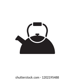 kettle icon vector. kitchen gyph style