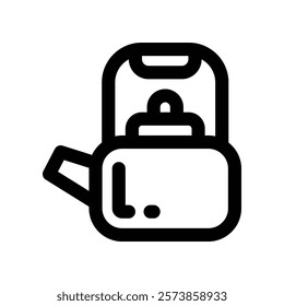 kettle icon. vector line icon for your website, mobile, presentation, and logo design.