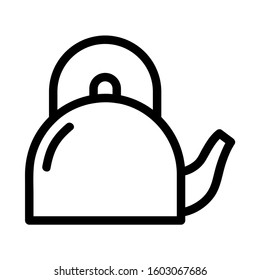kettle icon vector, solid logo illustration, pictogram isolated on white