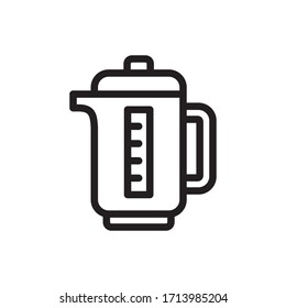 kettle icon vector symbol template
