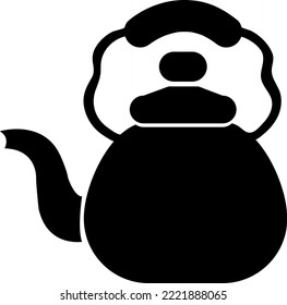 kettle icon vector symbol template on white background
