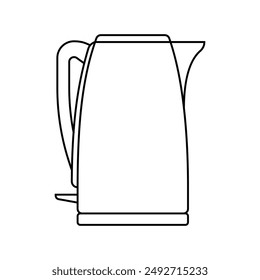 Vector de icono de hervidor. Señal de ilustración de tetera. Símbolo de olla. Logo de Teakettle.