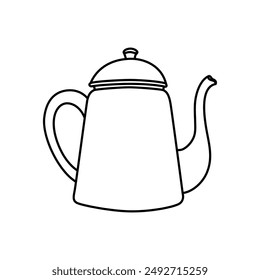 Kettle icon vector. Teapot illustration sign. Pot symbol. Teakettle logo.