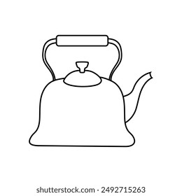 Kettle icon vector. Teapot illustration sign. Pot symbol. Teakettle logo.