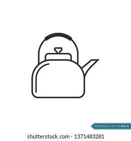Kettle Icon Vector Template Illustration Design