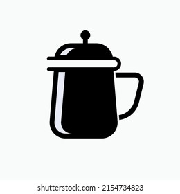 Kettle Icon. Water Heating Equipment Symbol - Vector.