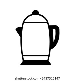 Icono de la caldera con fondo blanco vector ilustración de stock