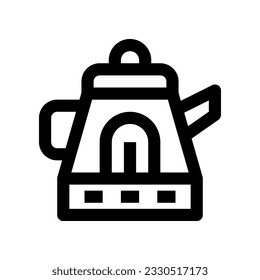 Wasserkocher Icon für Ihre Website, Ihr Handy, Ihre Präsentation und Ihr Logo-Design.