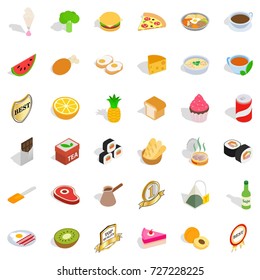 Kettle icons set. Isometric style of 36 kettle vector icons for web isolated on white background
