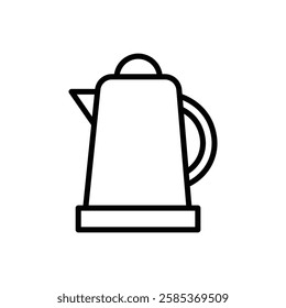 kettle iconVector illustration in black