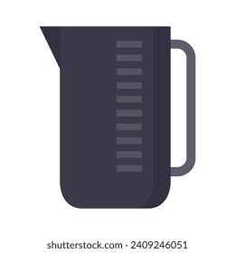 Kettle illustrated on white background