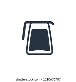 Kettle isolated icon on white background, 400 coffee set, logo and sign