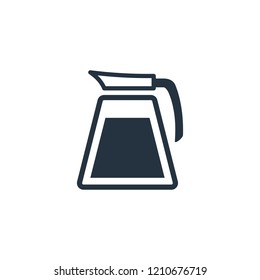 Kettle isolated icon on white background, 400 coffee set, logo and sign