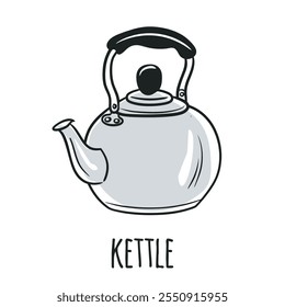Kettle Isolated Vector Hand Drawn