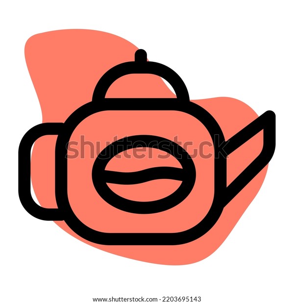 Kettle Keeps Beverage Hot Safe Stock Vector (Royalty Free) 2203695143