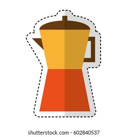 kettle kitchen utensil isolated icon vector illustration design