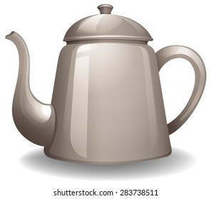 Kettle with lid in simple design