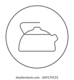 Kettle line icon.