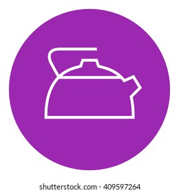 Kettle line icon.