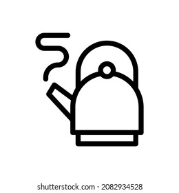 kettle line icon illustration vector graphic