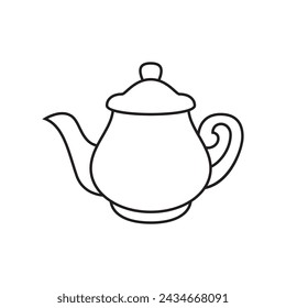 Kettle line icon, kitchen and teapot, kettle vector icon.
