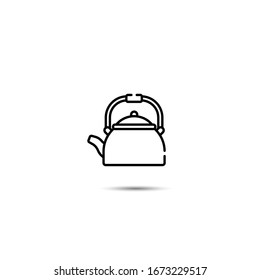Kettle. Line icon on a white background.