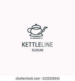 Kettle logo icon design template