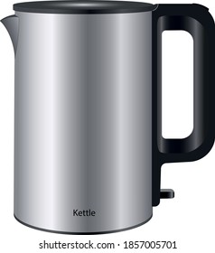 The kettle is made of stainless steel for heating water