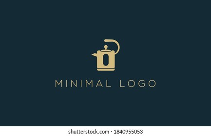 kettle minimal abstract logo design vector template