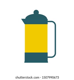 Kettle and minimalism flat style. Vector illustration.