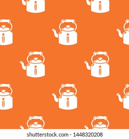 Kettle old pattern vector orange for any web design best