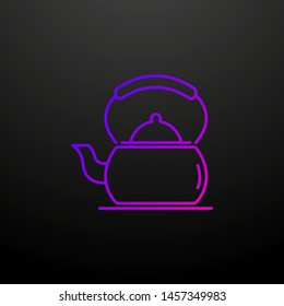 Kettle on the stove nolan icon. Elements of food and drink set. Simple icon for websites, web design, mobile app, info graphics
