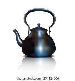 Kettle on a white background