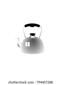 Kettle on a white background