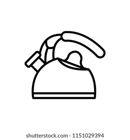 Kettle outline vector icon