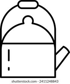 Kettle Outline vector illustration icon