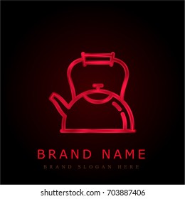 Kettle red chromium metallic logo
