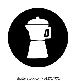 kettle silhouette isolated icon