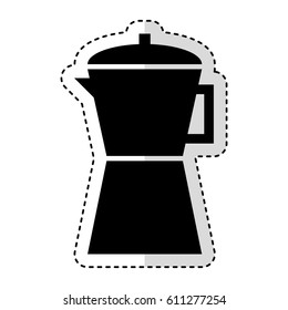 kettle silhouette isolated icon vector illustration design