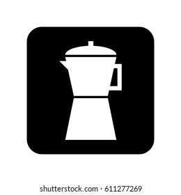 kettle silhouette isolated icon vector illustration design